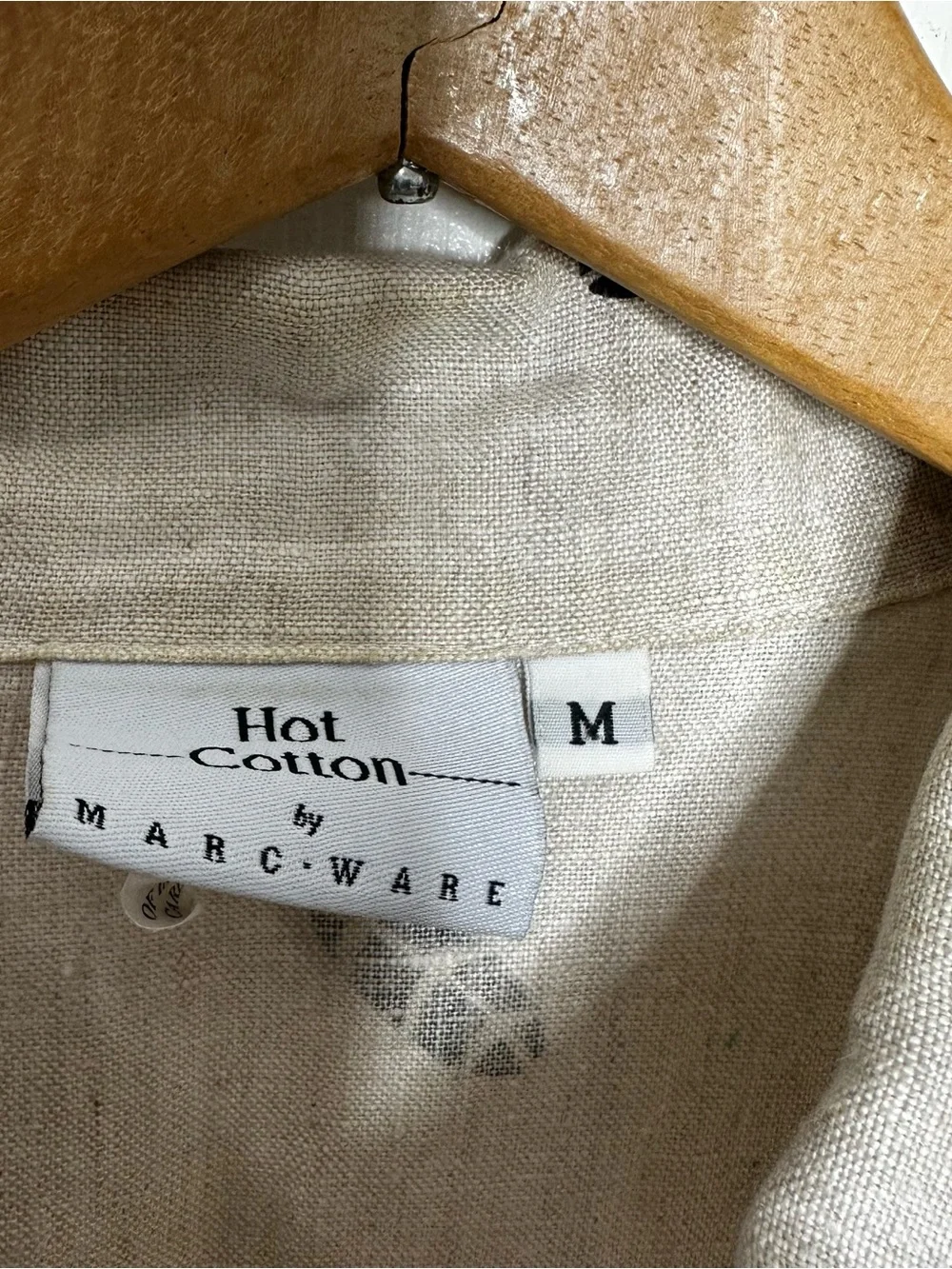 Vintage Hot Cotton by Marc Ware 100% Linen African Tribal Graphic Tunic Top M